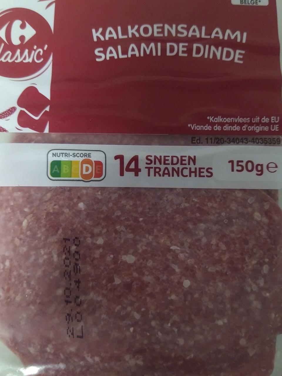 Fotografie - Kalkoensalami Carrefour