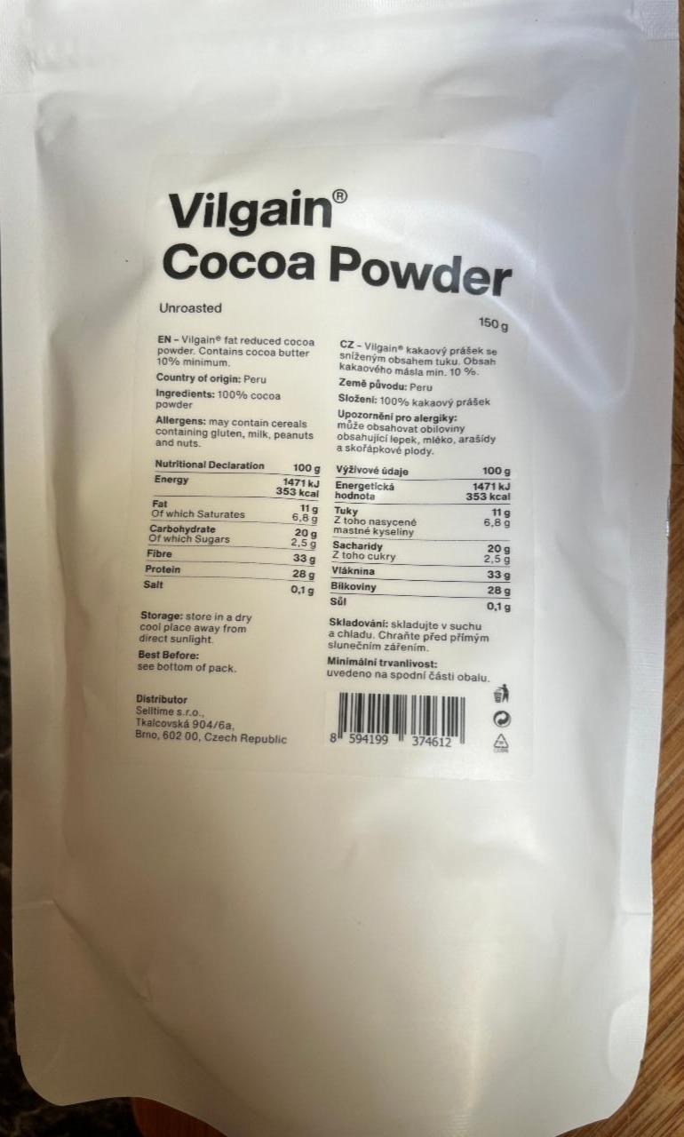 Fotografie - Cocoa powder Vilgain