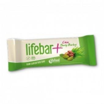 Fotografie - lifebar plus chia semínka a mladý ječmen BIO Lifefood