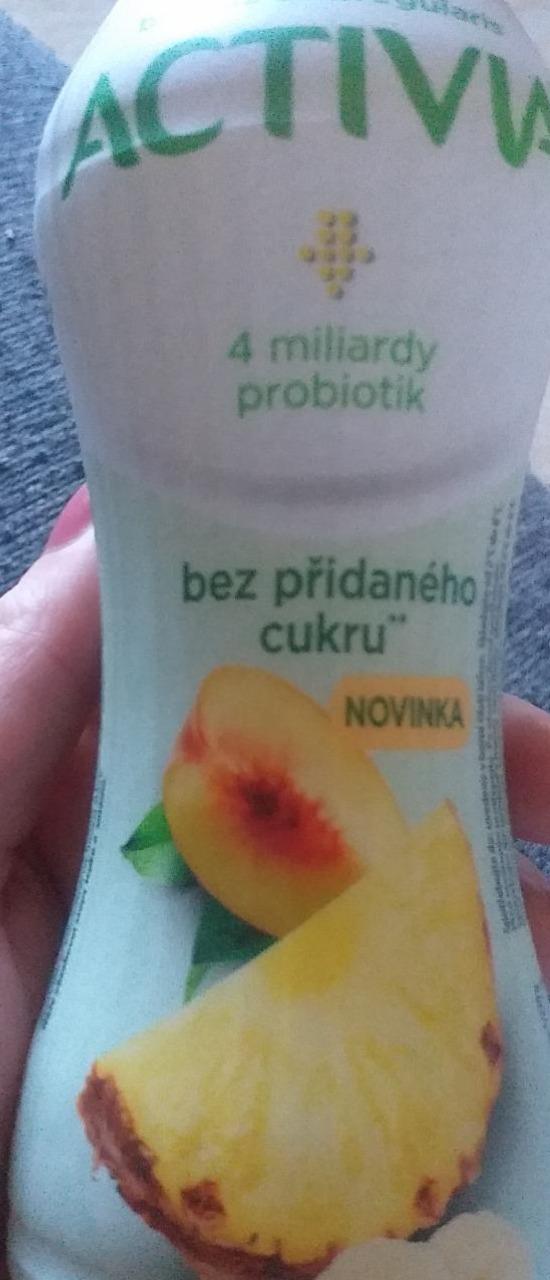 Fotografie - Activia bifidus actiregularis Broskev-Ananas-Banán Danone