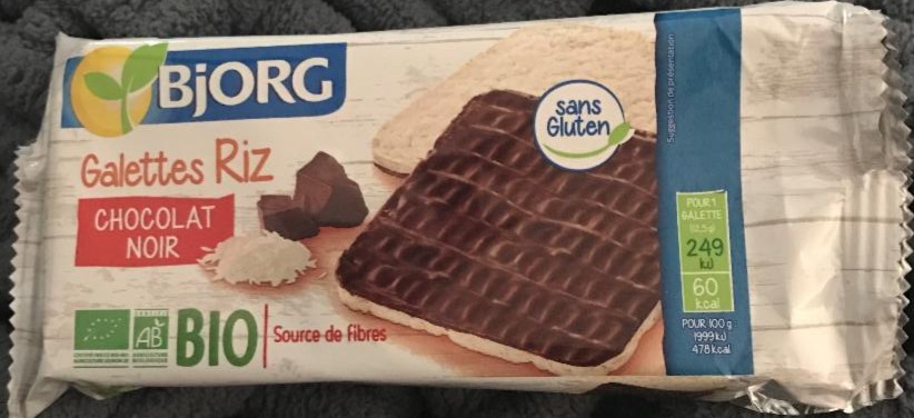 Fotografie - Bio Galettes Riz Chocolat noir Bjorg