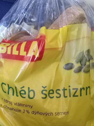 Fotografie - chléb šestizrnný Billa