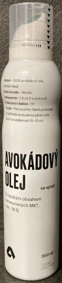 Fotografie - Avokádový olej ve spreji Aktin