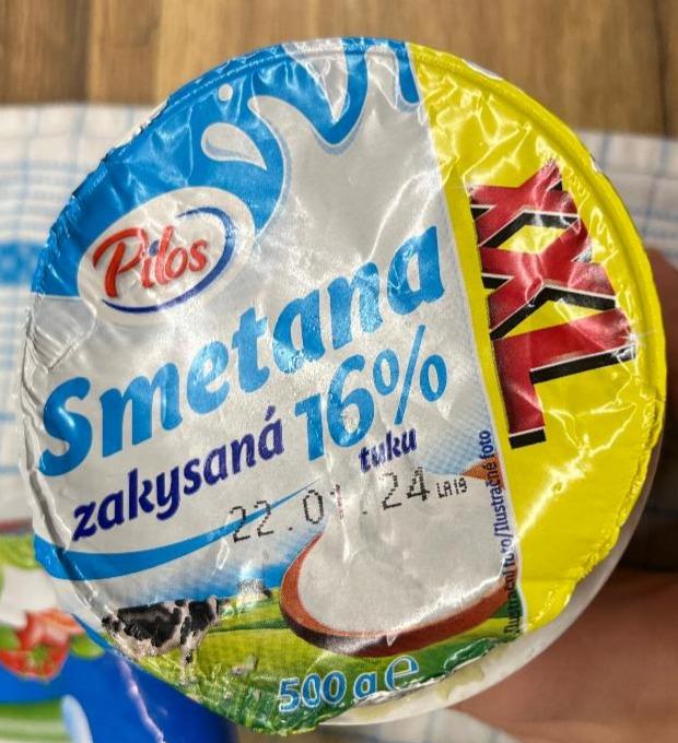 Fotografie - Smetana zakysaná 16% Pilos