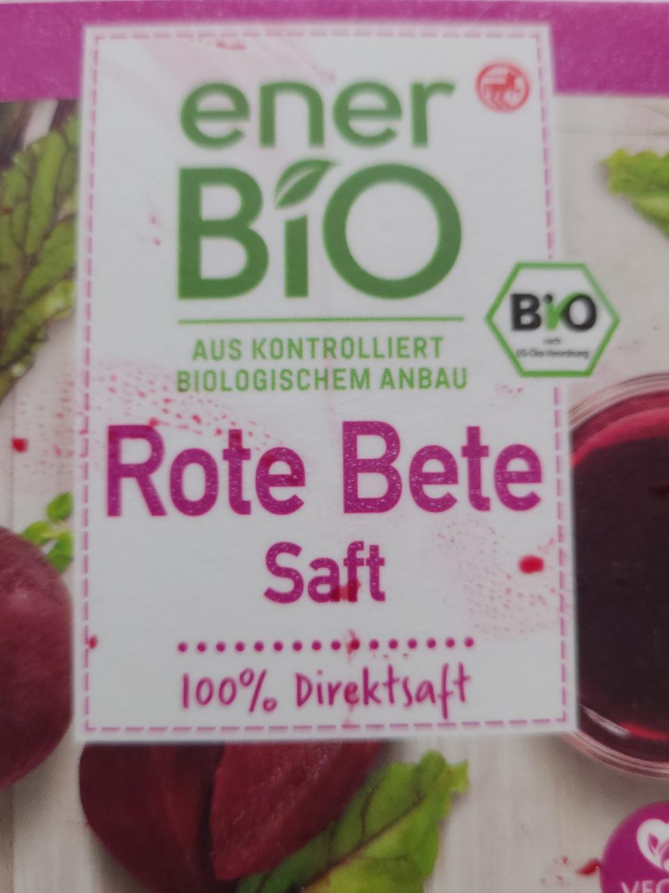 Fotografie - Rote Bete Saft EnerBio