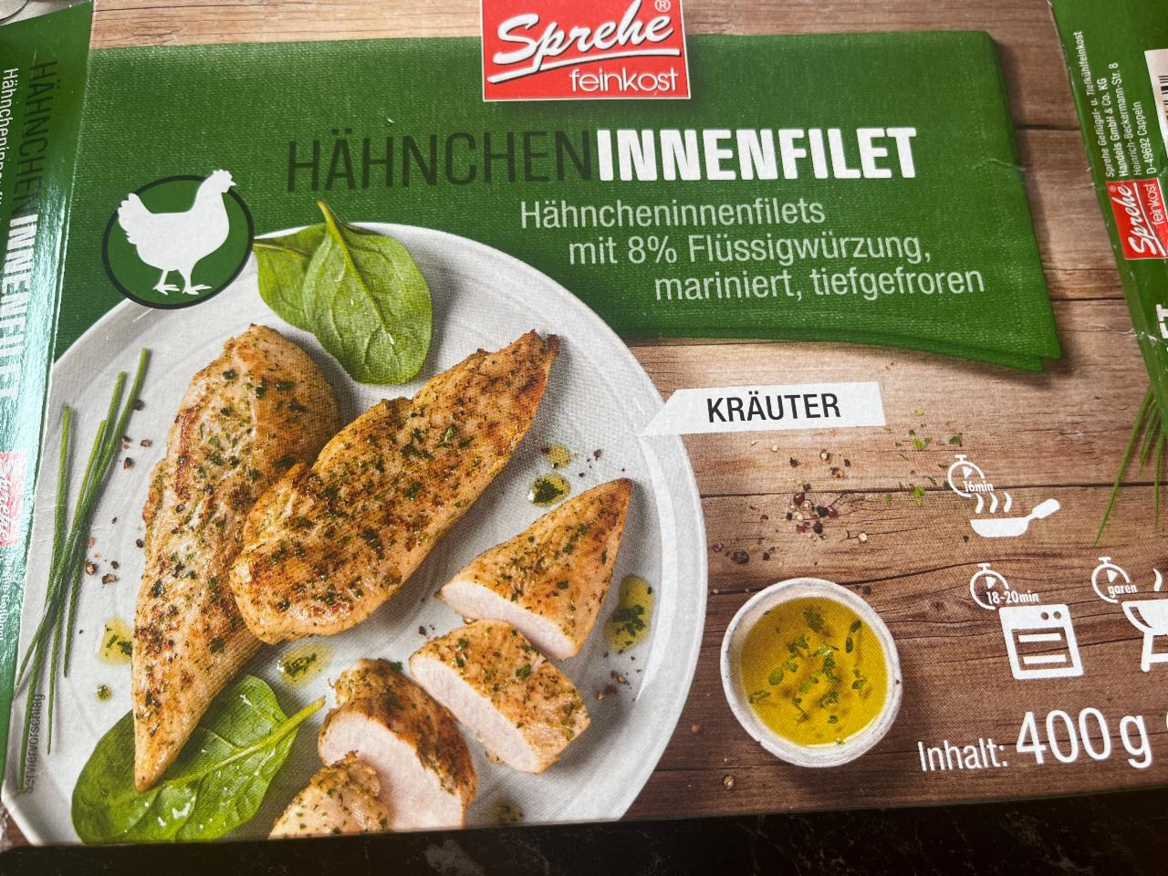 Fotografie - Hähncheninnenfilet Kräuter Sprehe feinkost