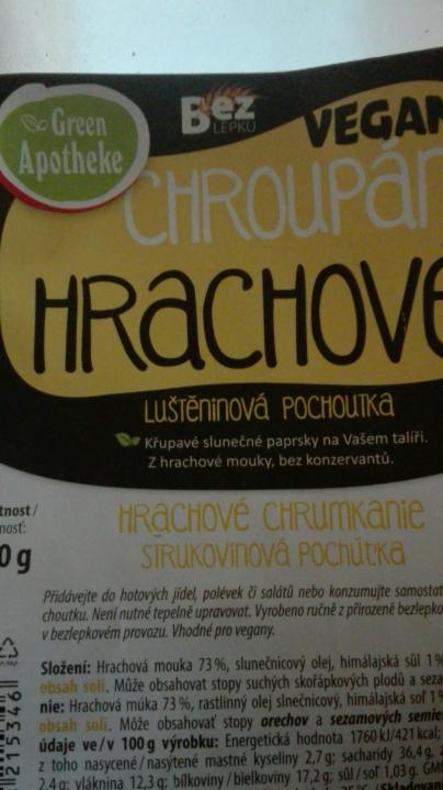 Fotografie - Hrachové chroupání Green Apotheke