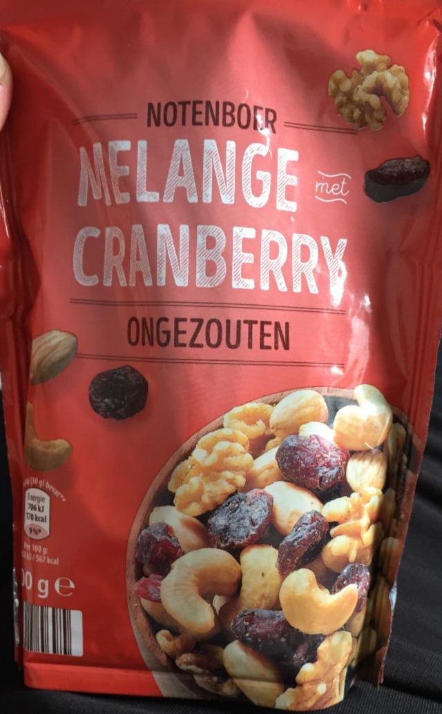 Fotografie - Melande met cranberry ongezouten Aldi