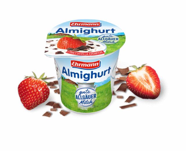 Fotografie - Almighurt Stracciatella-Erdbeere Ehrmann