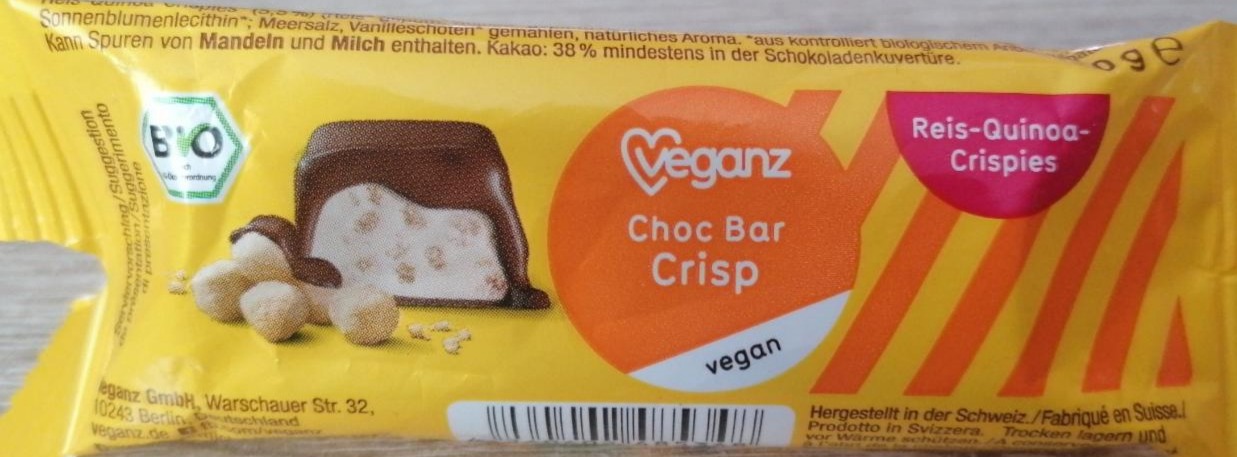 Fotografie - Veganz Choc Bar Crisp