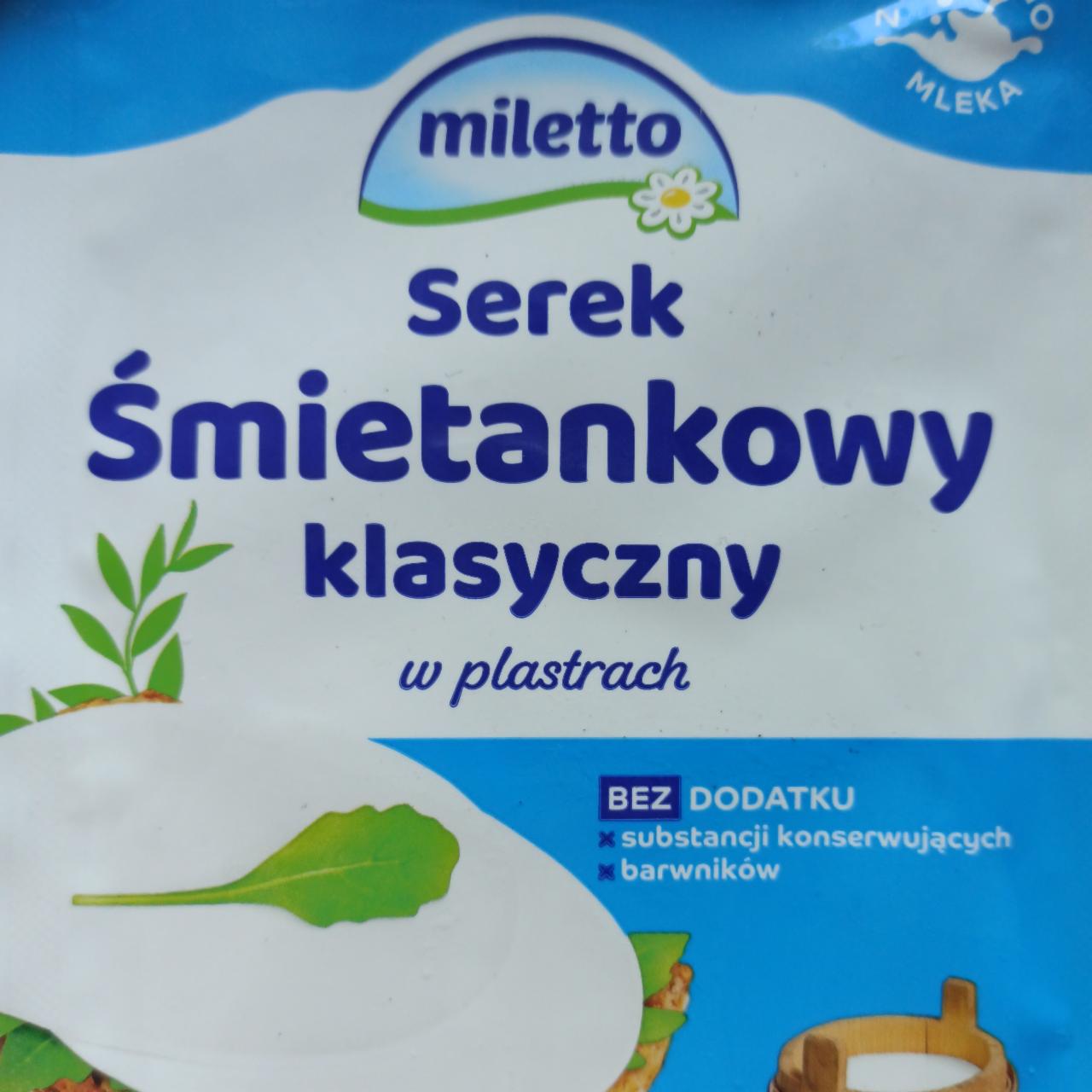 Fotografie - Serek śmietankowy klasyczny w plastrach Miletto