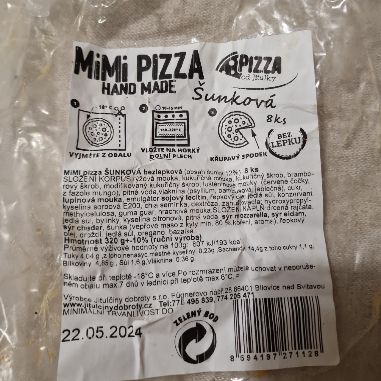 Fotografie - MiMi Pizza šunková Pizza od Jitulky