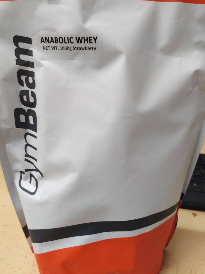 Fotografie - Anabolic Whey Strawberry GymBeam