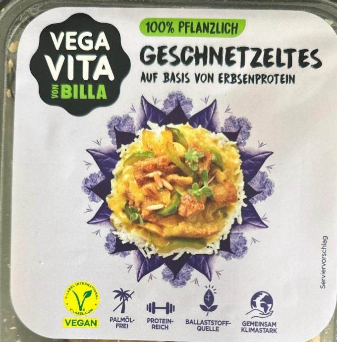 Fotografie - Geschnetzeltes auf Basis von Erbsenprotein Vega Vita von Billa