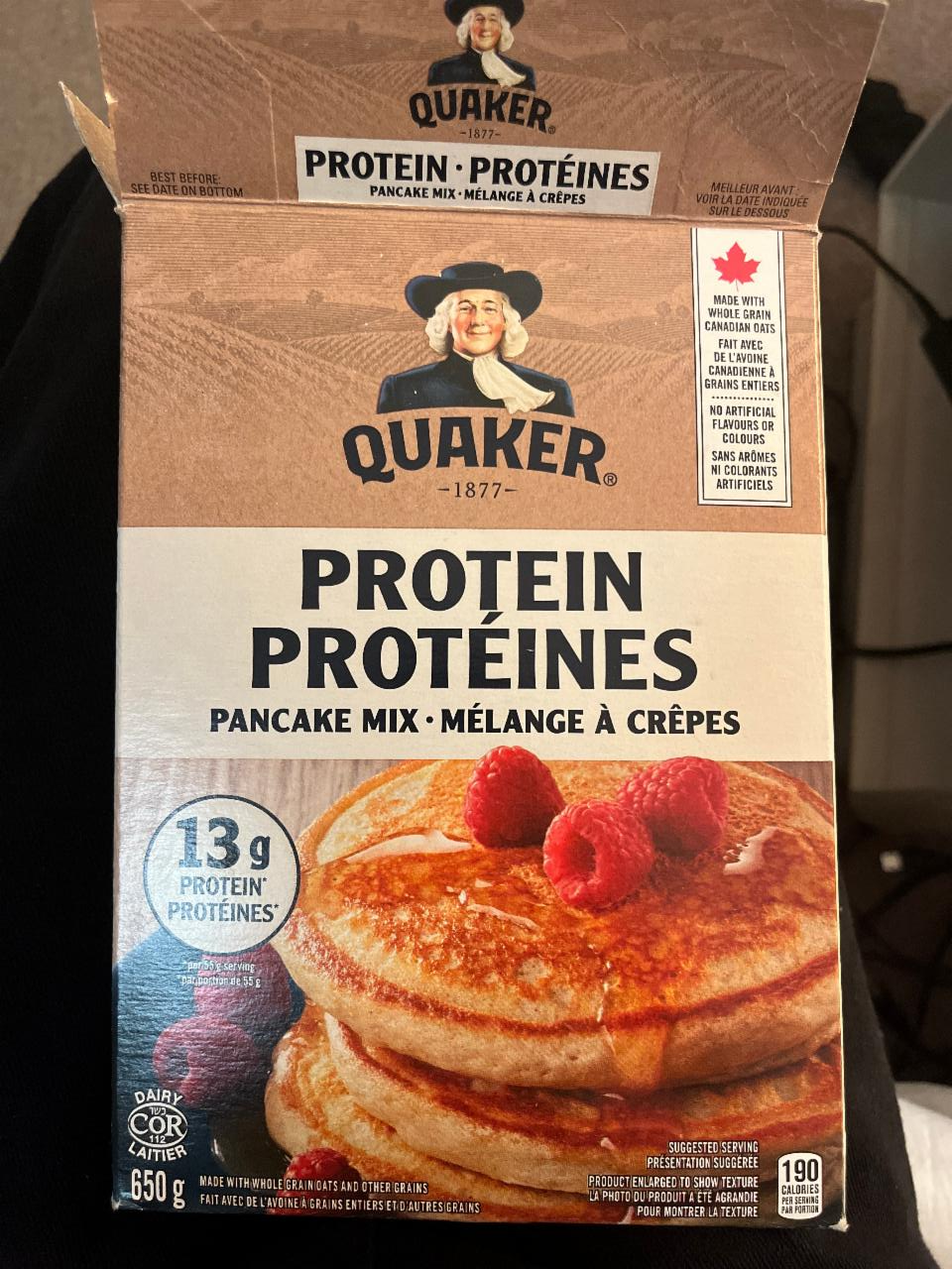 Fotografie - směs na proteinové lívance Quaker