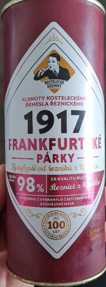 Fotografie - 1917 Frankfurtské párky v plechovce Kostelecké uzeniny