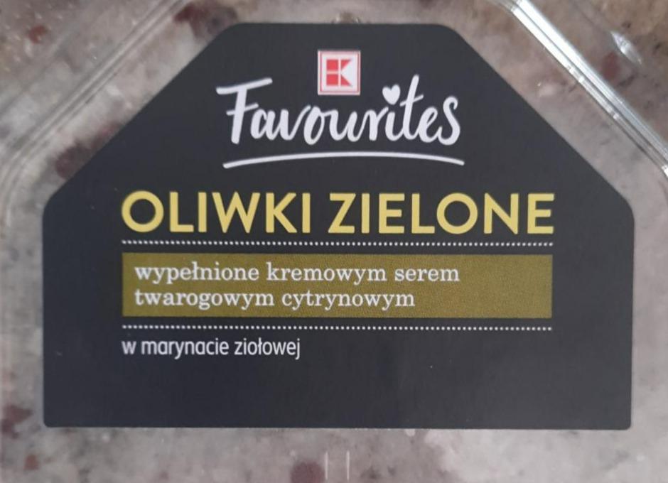 Fotografie - Oliwki zielone wypełnione kremowym serem twarogowym cytrynowym K-Favourites