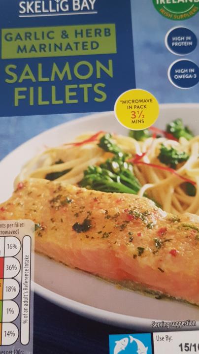 Fotografie - Garlic & Herb marinated Salmon fillets Aldi