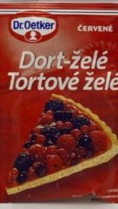 Fotografie - dortové želé v prášku, červené Dr.Oetker