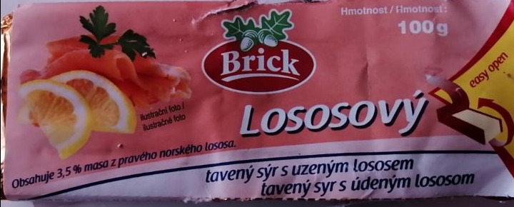 Fotografie - Tavený sýr s uzeným lososem Brick