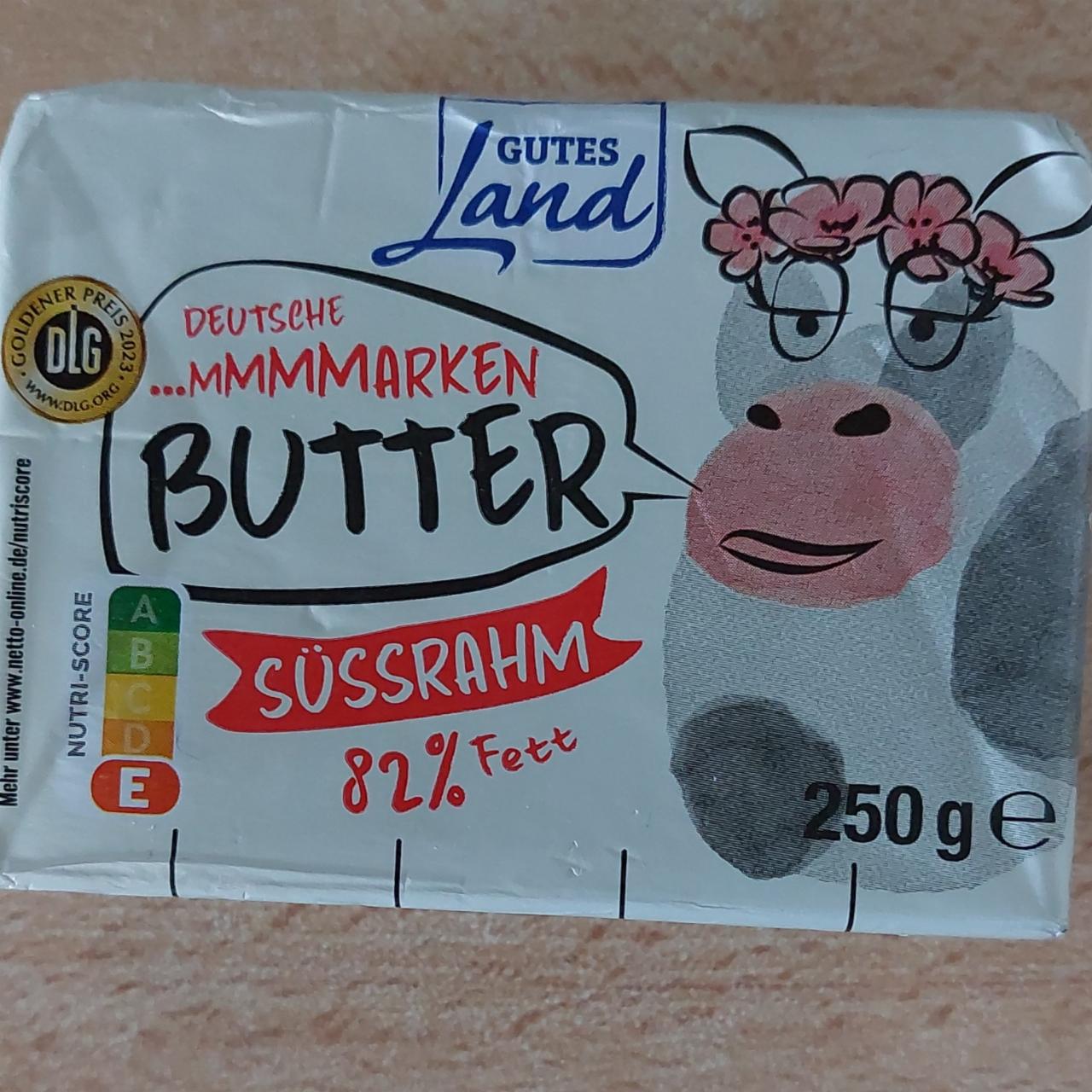 Fotografie - Butter süssrahm 82% Fett Gutes Land