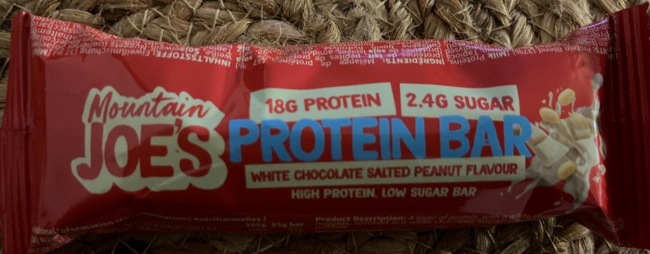 Fotografie - Protein Bar White Chocolate Salted Peanut Mountain Joe's