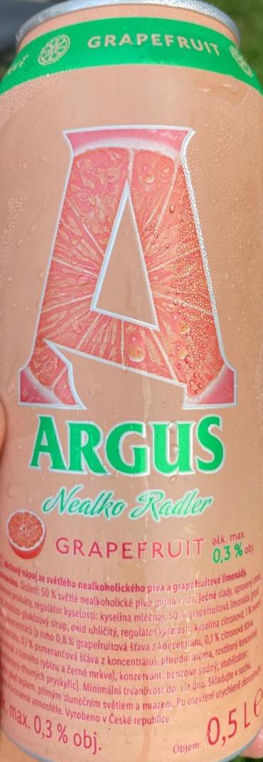 Fotografie - Nealko radler grapefruit Argus