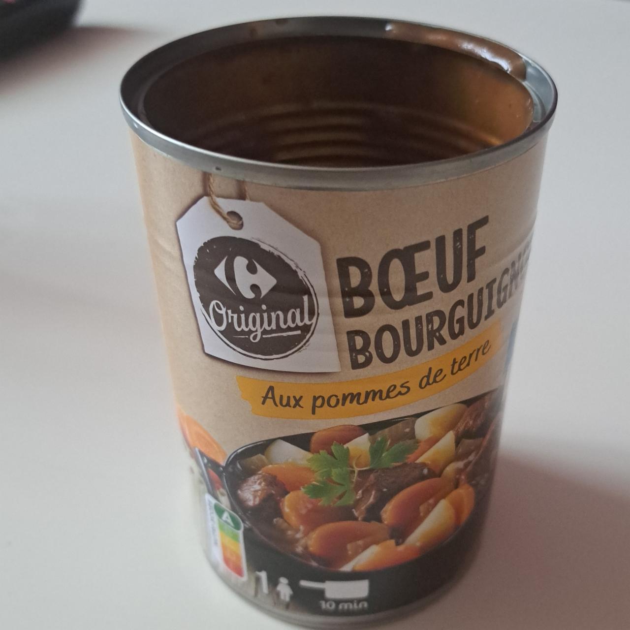 Fotografie - Bœuf bourguignon aux pommes de terre Carrefour Original