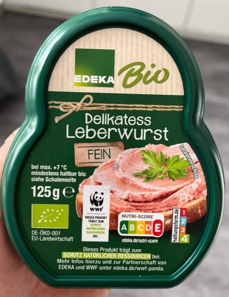 Fotografie - Delikates Leberwurst Edeka Bio