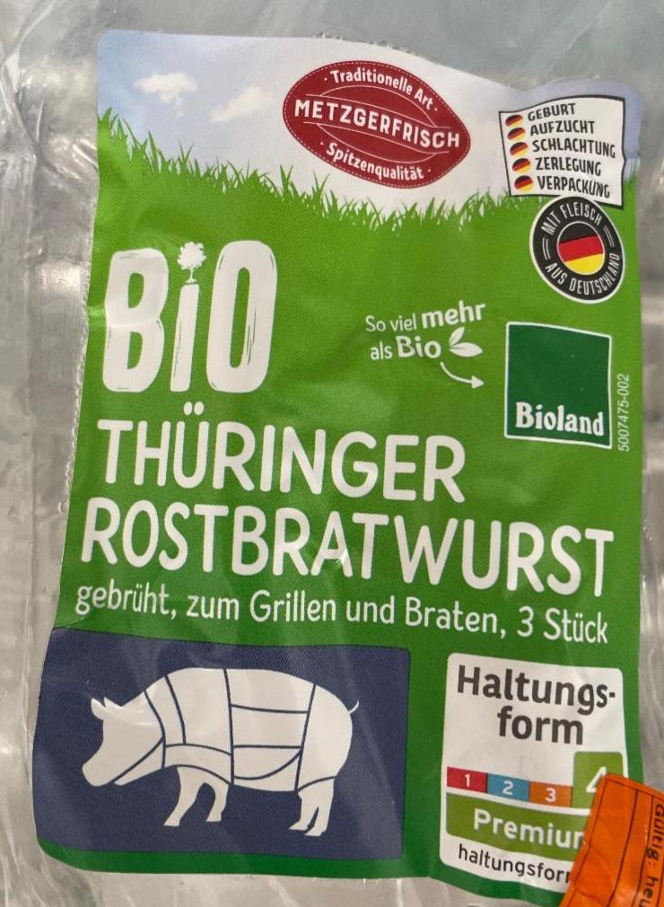 Fotografie - Bio thüringer rostbratwurst Metzgerfrisch