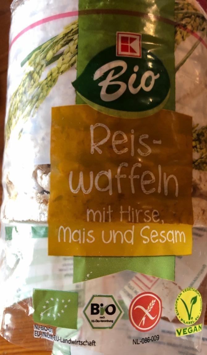 Fotografie - Reiswaffeln mit Hirse, Mais und Sesam K-Bio