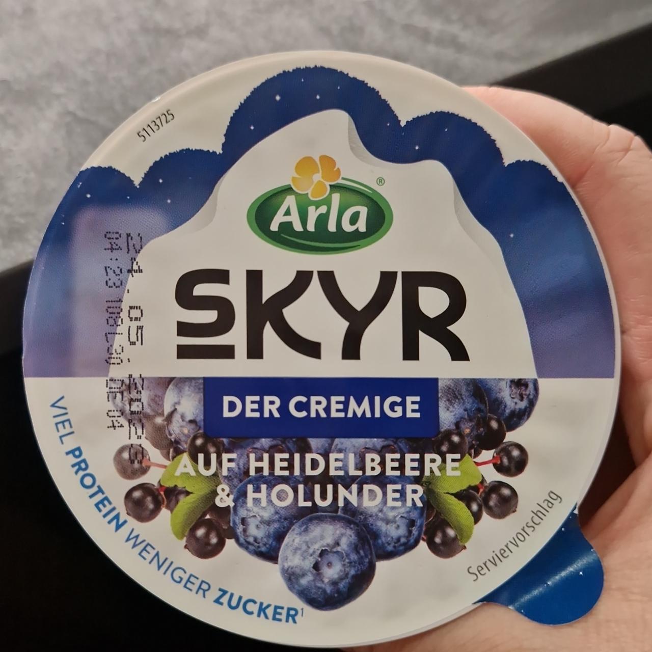 Fotografie - Skyr der Cremige auf Heidelbeere & Holunder Arla