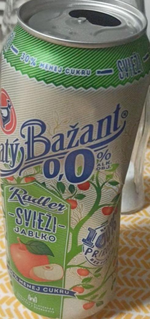 Fotografie - Zlatý Bažant Radler Svieži Jablko 30% menej cukru