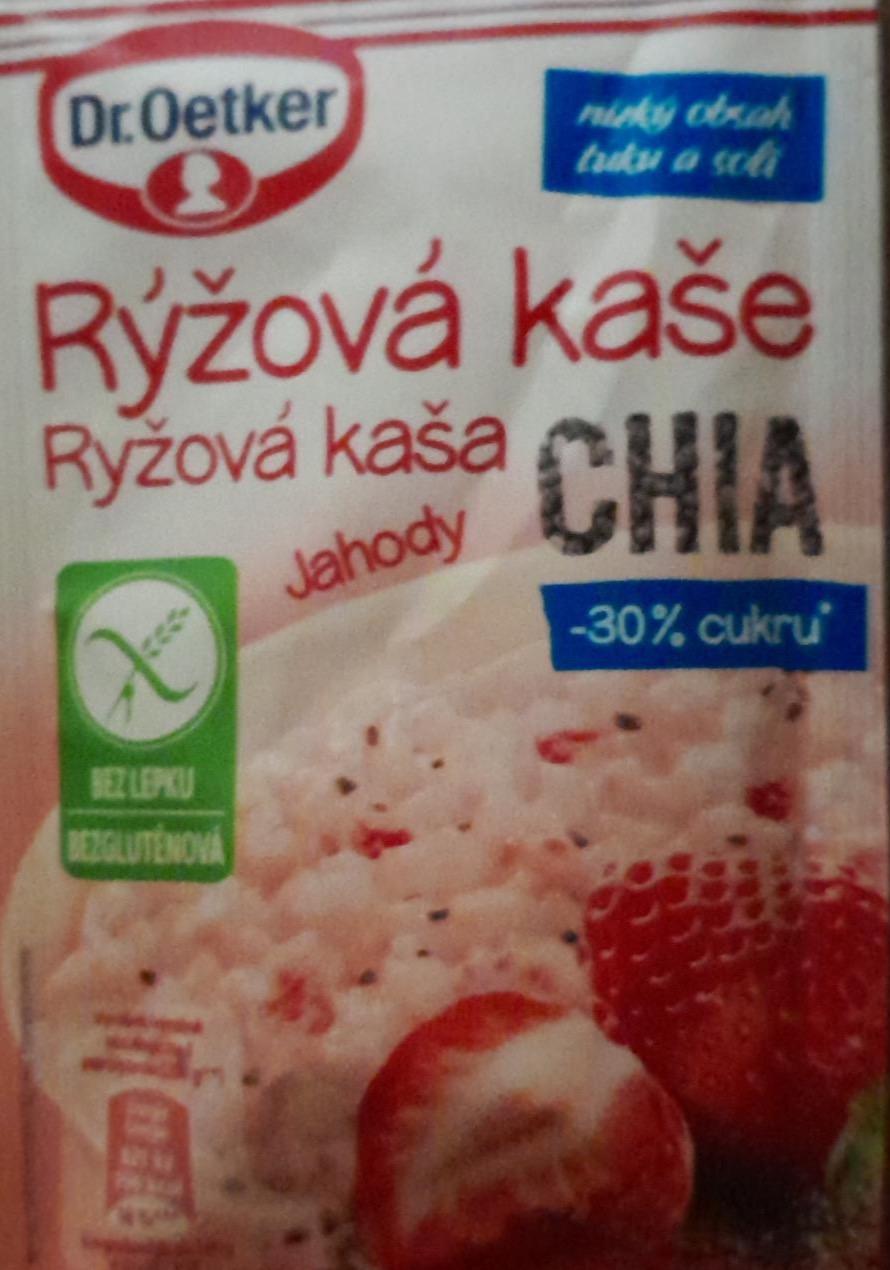 Fotografie - Rýžová kaše jahody, chia Dr. Oetker