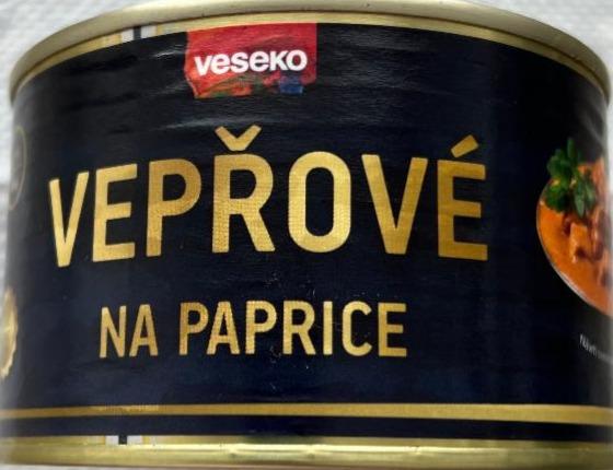 Fotografie - Vepřové na paprice Veseko