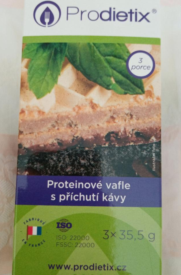 Fotografie - Proteinové vafle s příchutí kávy - Prodietix