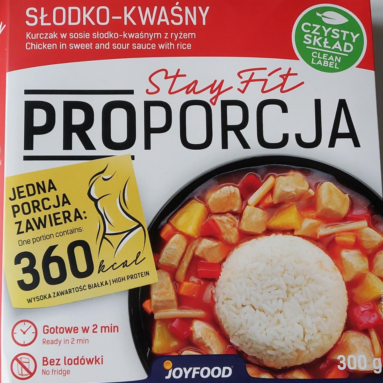 Fotografie - Proporcja Kurczak w sosie słodko-kwaśnym z ryżem Joyfood