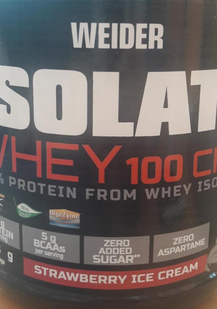 Fotografie - Isolate Whey 100 Strawberry Ice Cream Weider