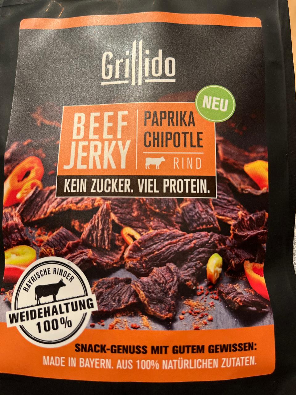 Fotografie - Beef Jerky Paprika chipotle Grillido