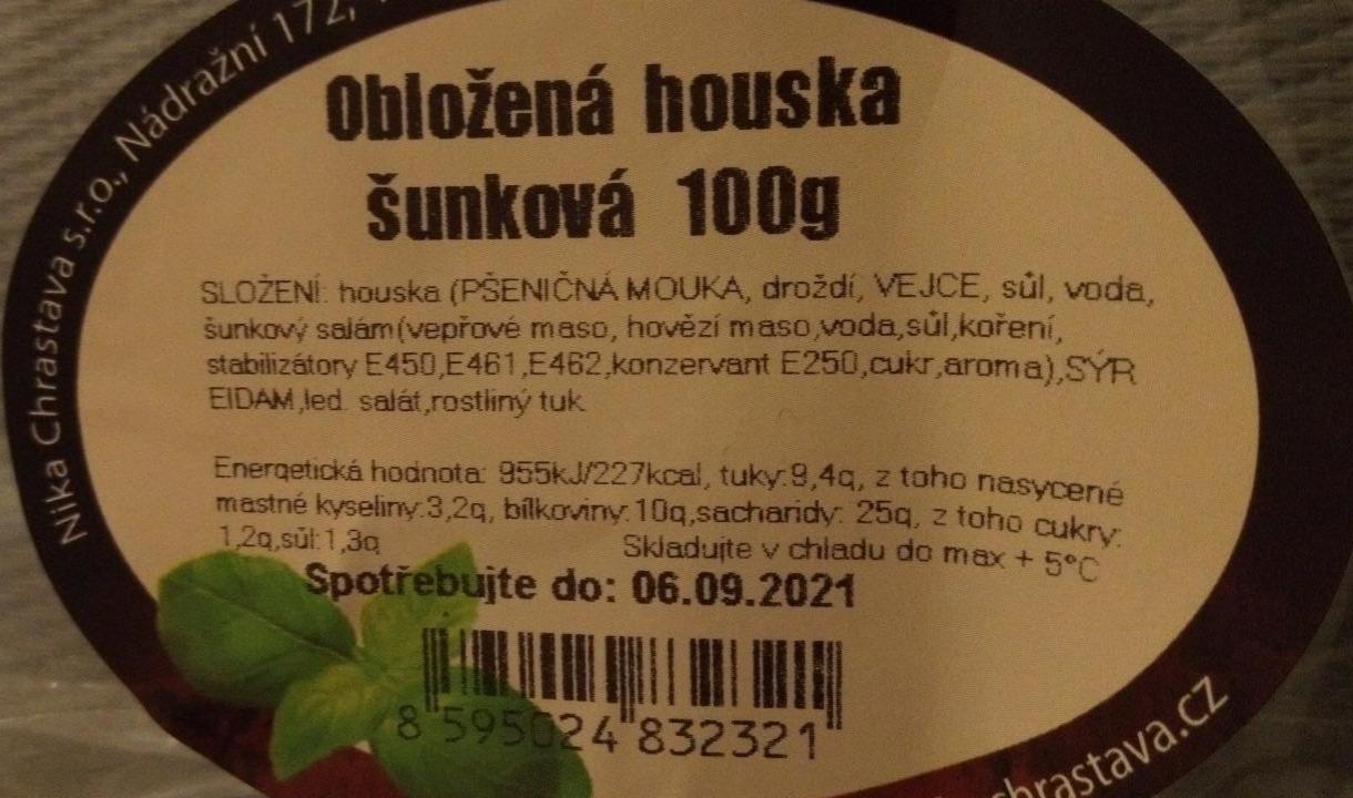 Fotografie - Obložená houska šunková Nika