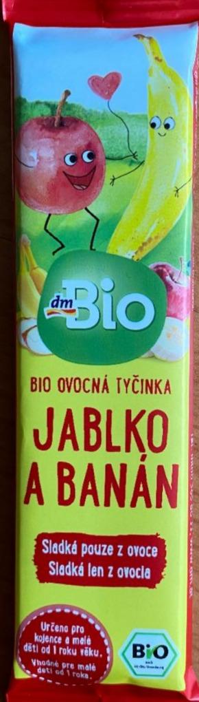 Fotografie - Bio Ovocná tyčinka jablko a banán dmBio