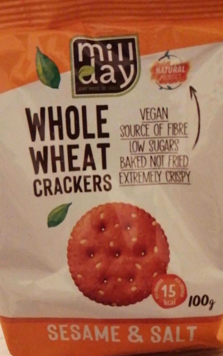 Fotografie - Whole wheat crackers Sesame & salt Mill day