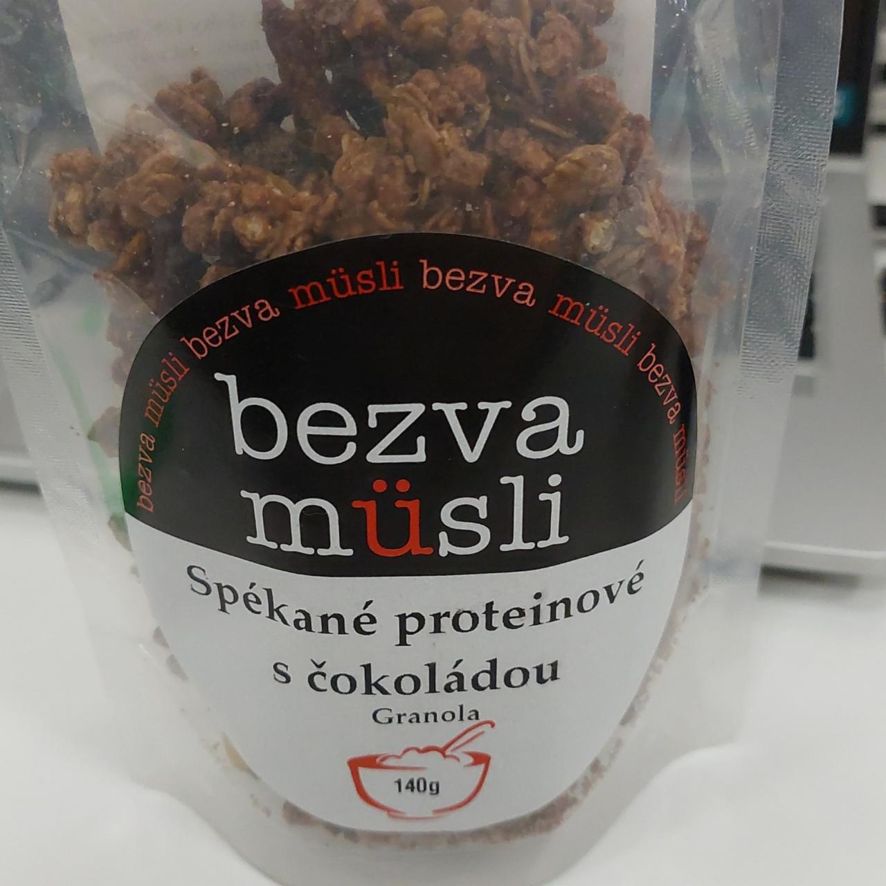 Fotografie - Bezva müsli spékané proteinové s čokoládou Bezva zdraví