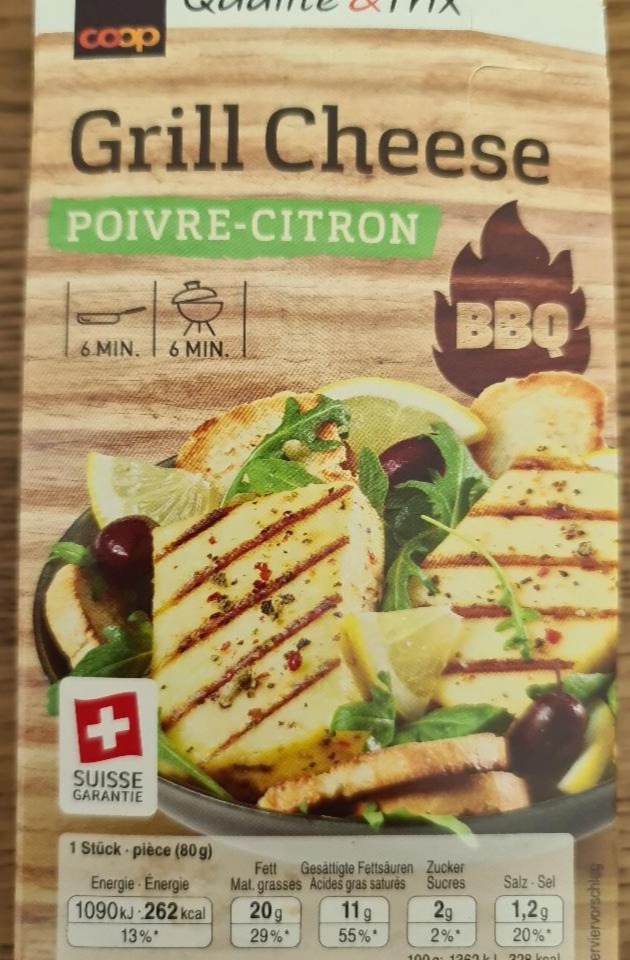 Fotografie - Grill Cheese Poivre-Citron Coop Qualite & Prix