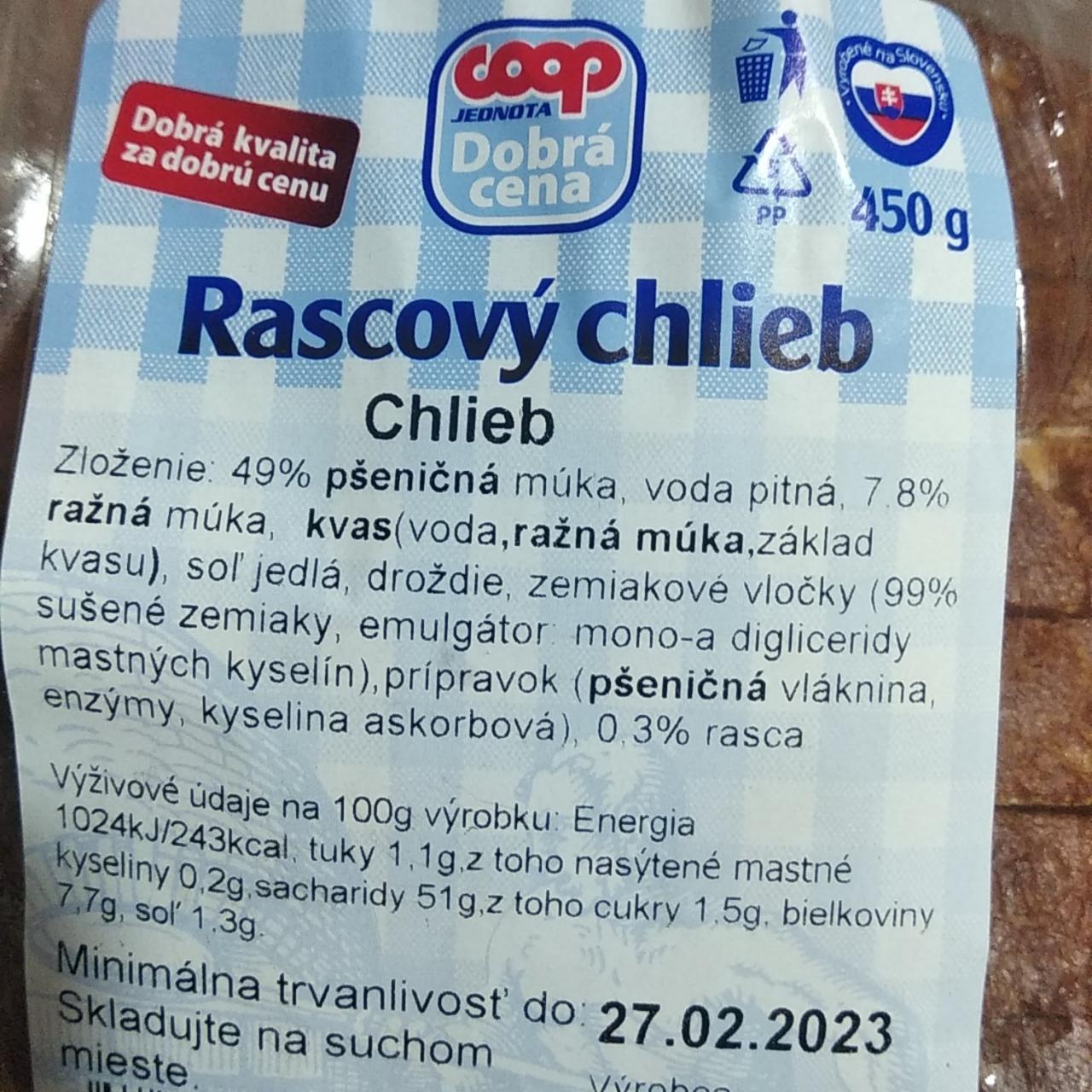 Fotografie - Rascový chlieb Coop Dobrá cena