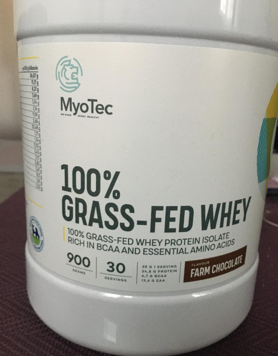 Fotografie - 100% Grass Fed Whey Farm Chocolate MyoTec