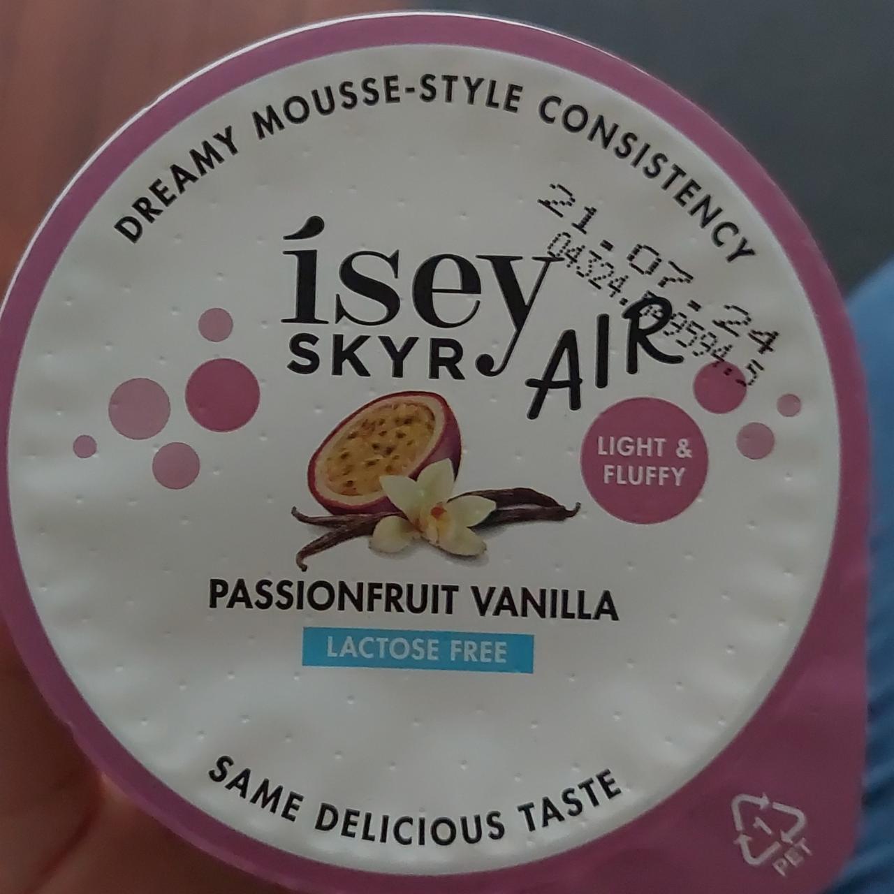 Fotografie - Passionfruit vanilla air light & fluffy lactose free Ísey Skyr