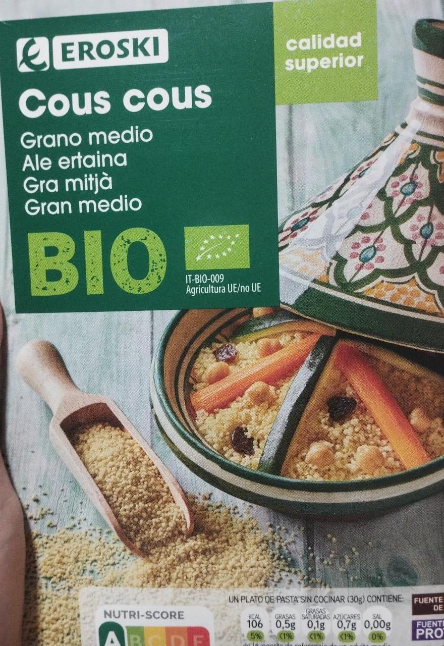 Fotografie - Bio Cous-cous Grano medio Eroski