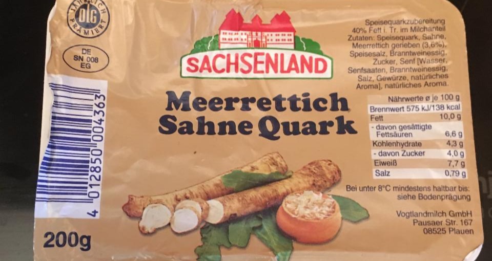 Fotografie - meerrettich sáhne quark