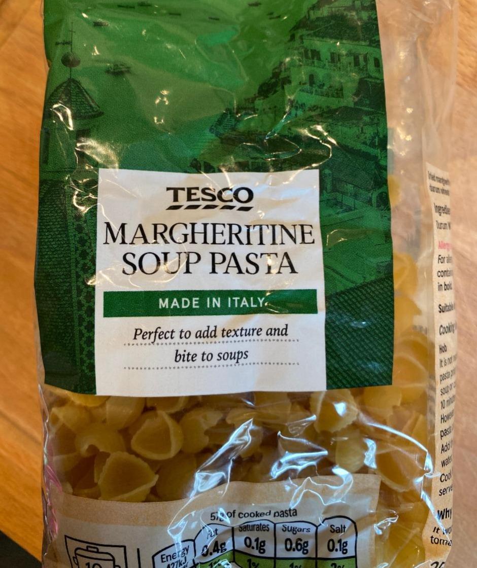 Fotografie - Margheritine Soup Pasta Tesco